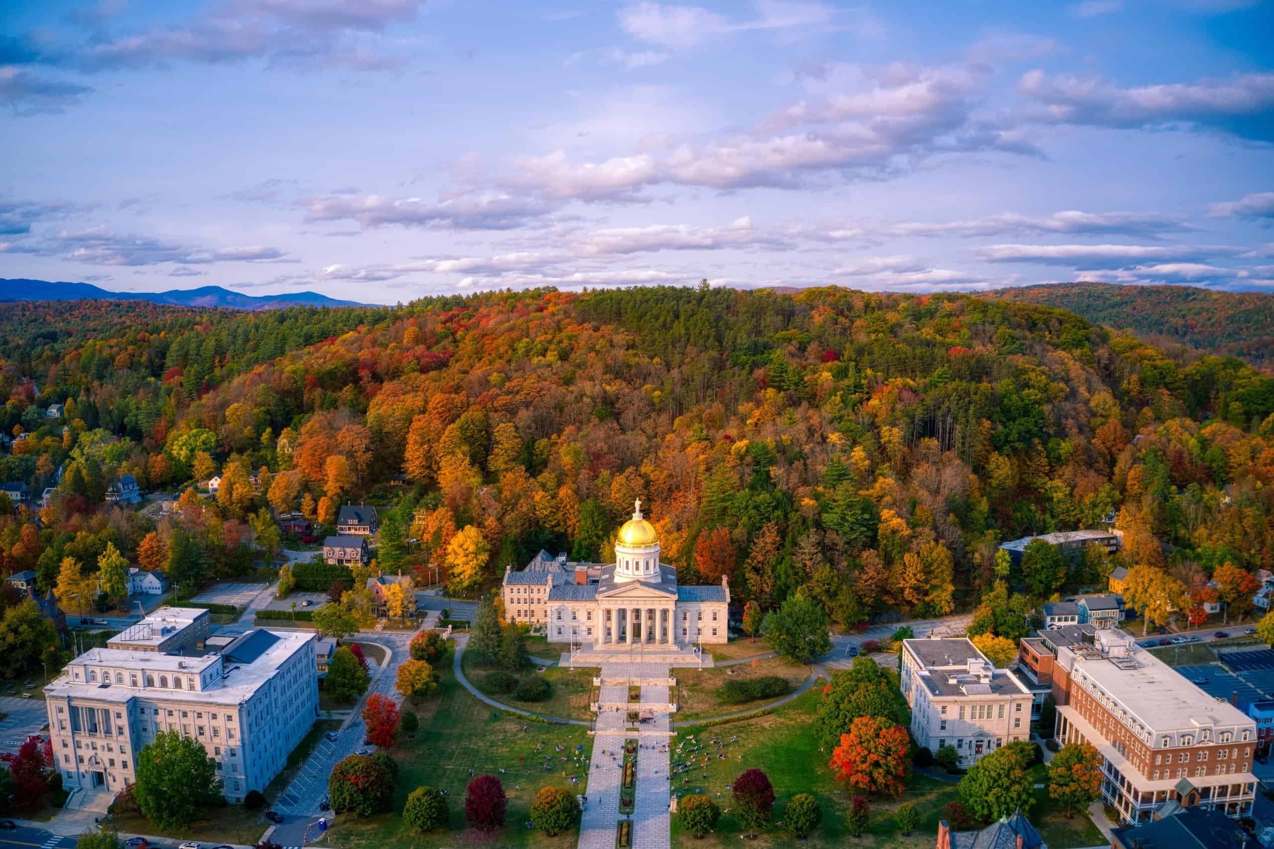 Vermont State Capital in Montpelier by Ted Dawson