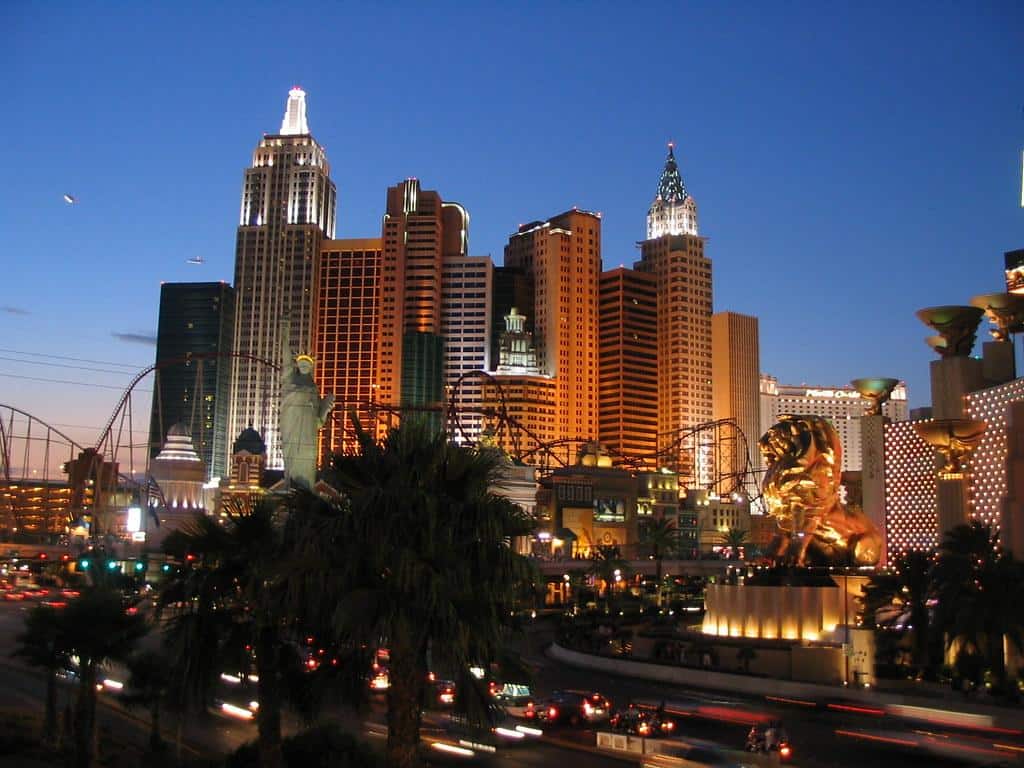 New York-New York Hotel and Casino, Las Vegas Strip, Las Vegas, Nevada by Ken Lund