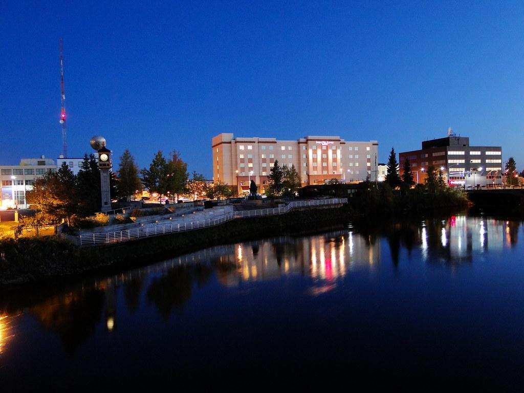 Downtown Fairbanks at Night by FairbanksMike