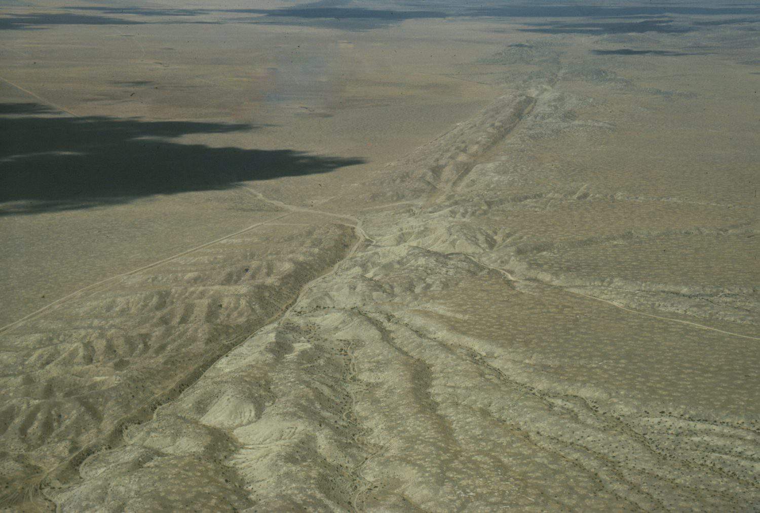 San Andreas Fault, aerial, California