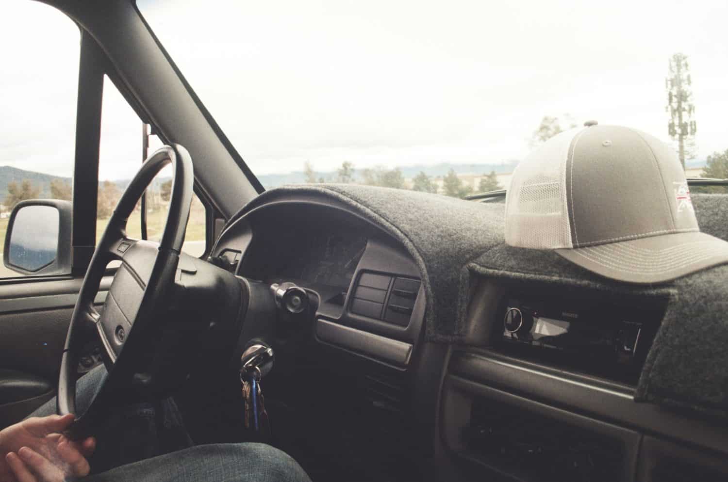 Interior Ford F-150 on film