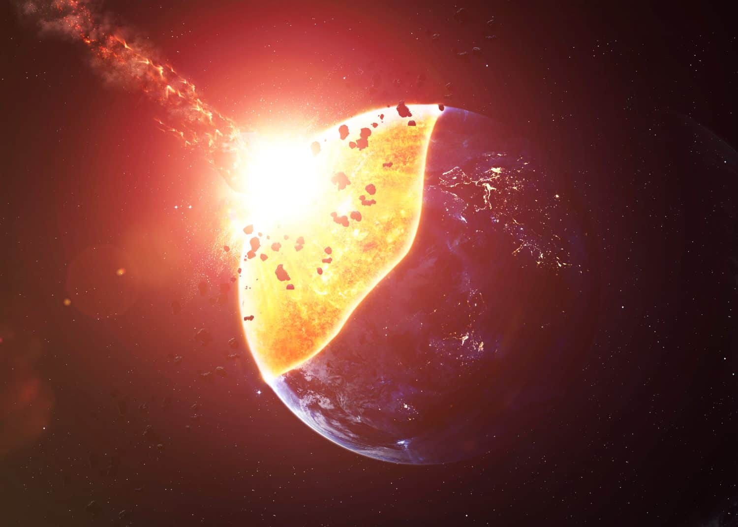 Planet Explosion - Apocalypse - End of The Time. Elements of this image furnished by NASA