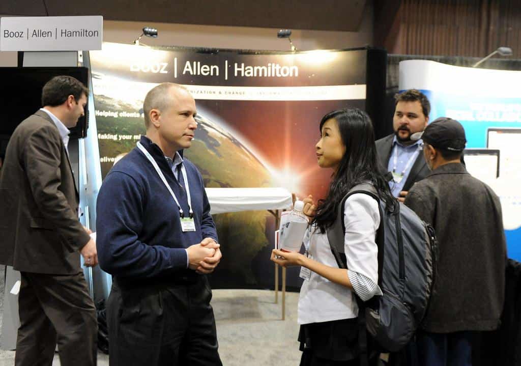 Booz Allen Hamilton Booth by E2 Conference