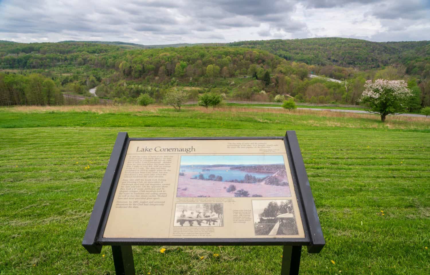 The Johnstown Flood National Memorial about the Johnstown Flood, Pennsylvania, USA