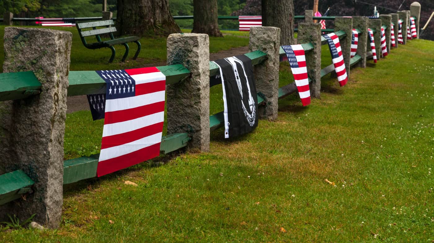 Fence Flags by Paul VanDerWerf