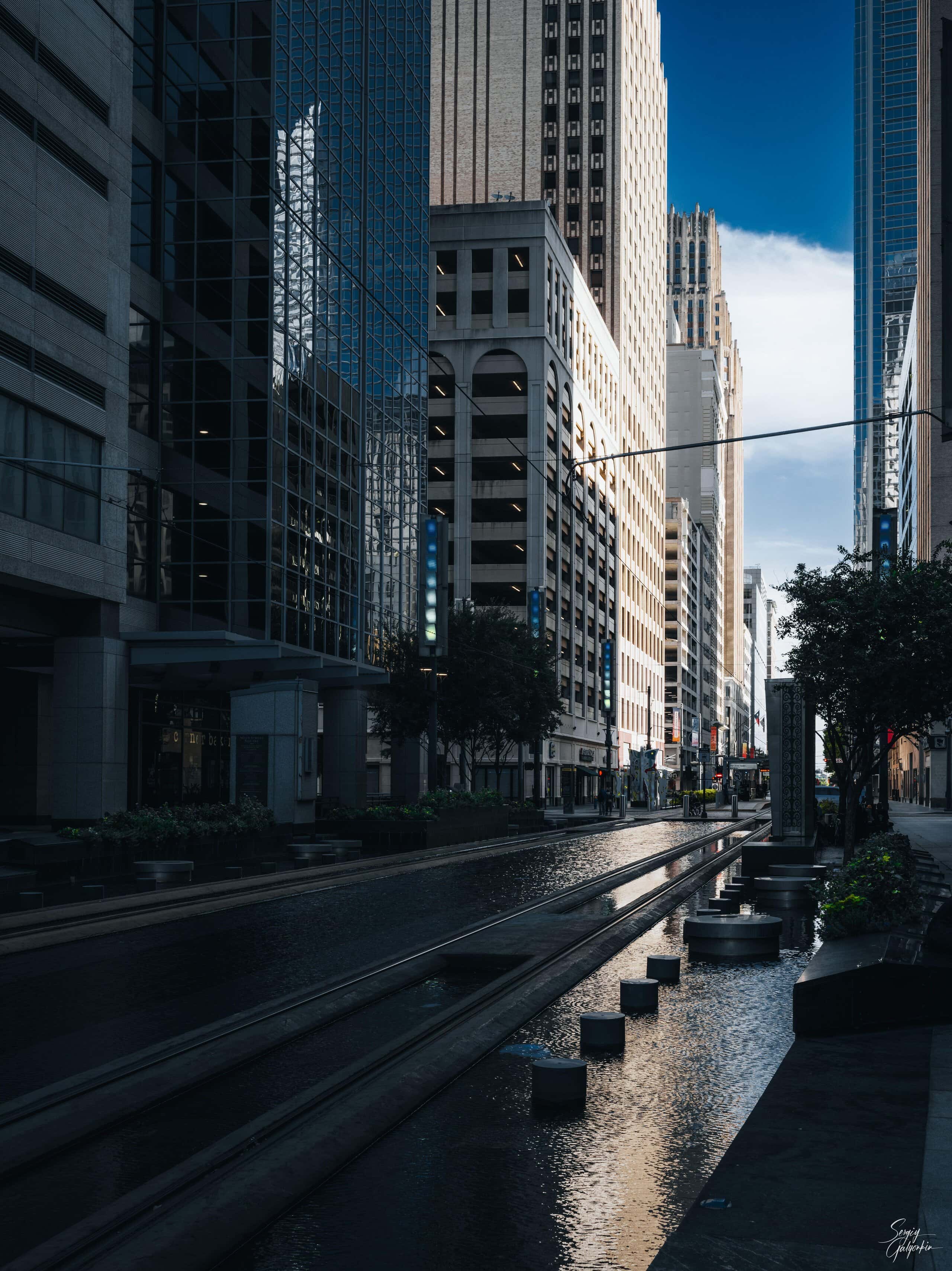 Main street, Houston by Sergiy Galyonkin