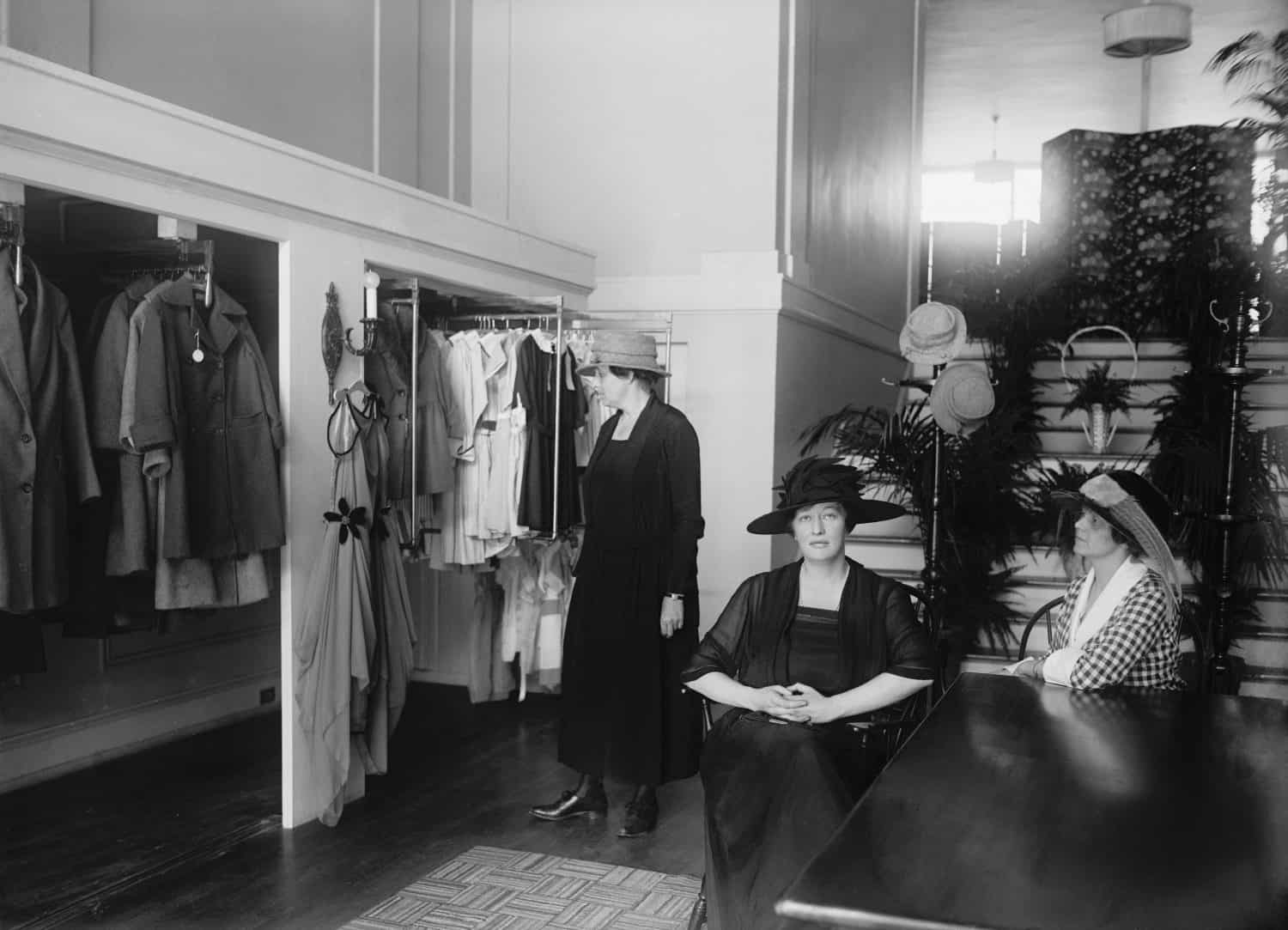 Mrs. Joseph Leiter&#039;s modest dress shop in Washington D.C. had to compete with increasingly numerous department stores and mass produced clothing brands. September 29 1921.