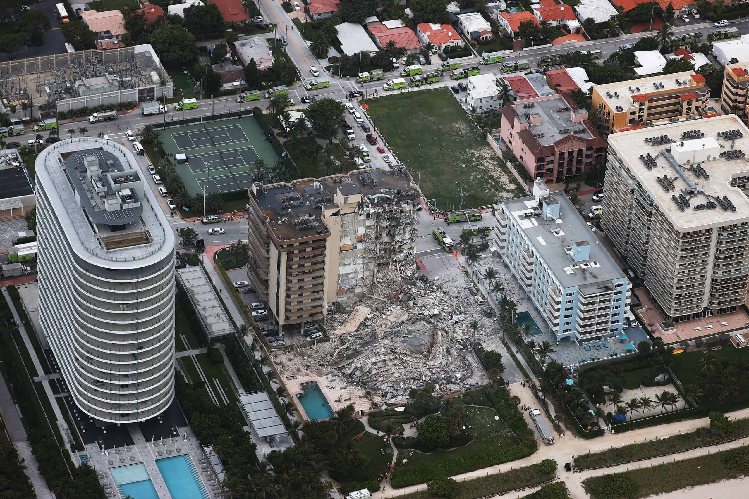 Residential Building In Miami Partially Collapsed