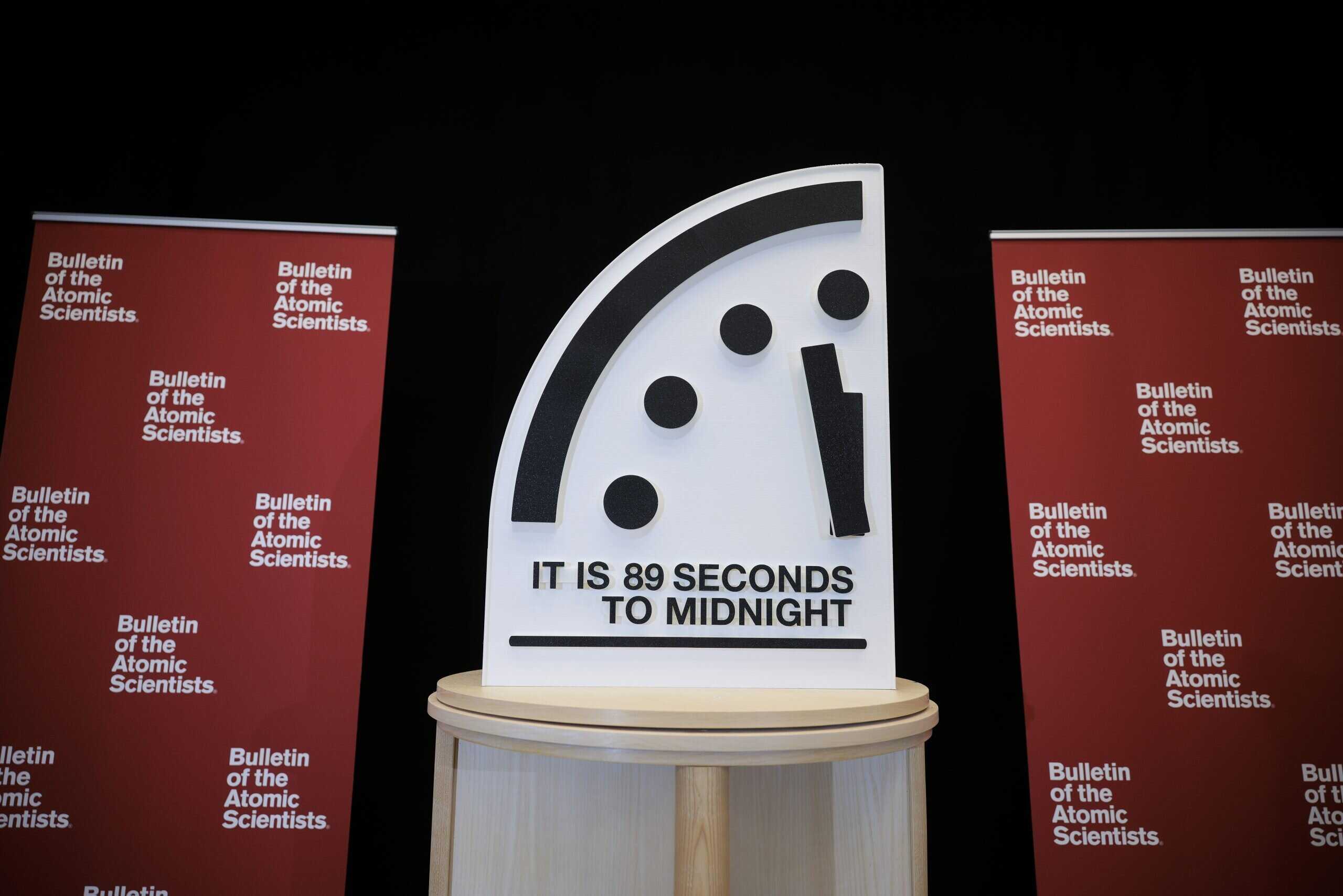 The Bulletin Of The Atomic Scientists Holds Its Annual "Doomsday Clock" Adjustment News Conference