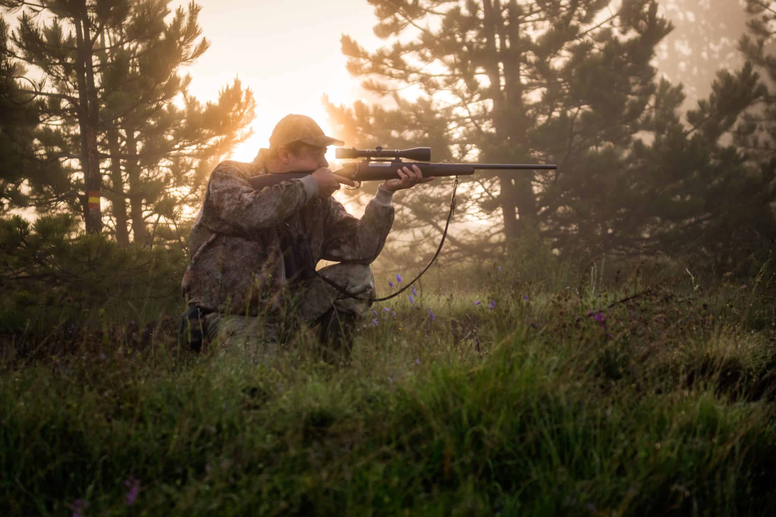 Hunter in the nature