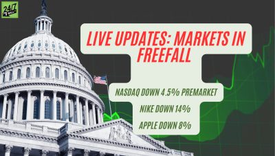 Live Stock Market News: Nasdaq Composite Down 4.5% & Dow Drops 1,200 Points