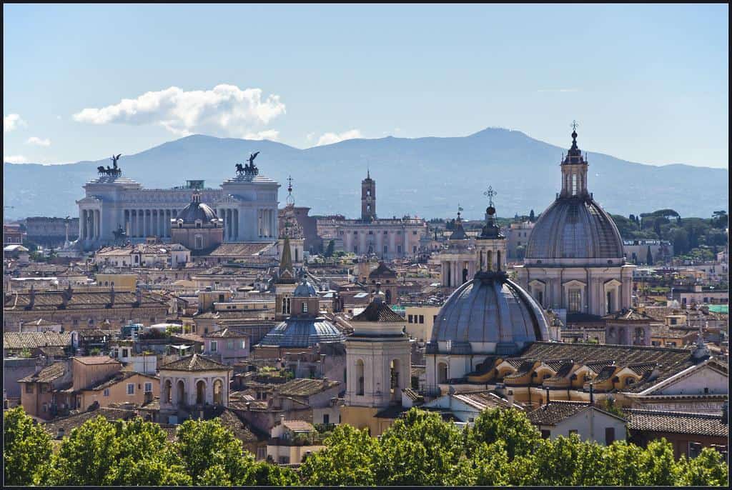 Rome Skyline by Bert Kaufmann