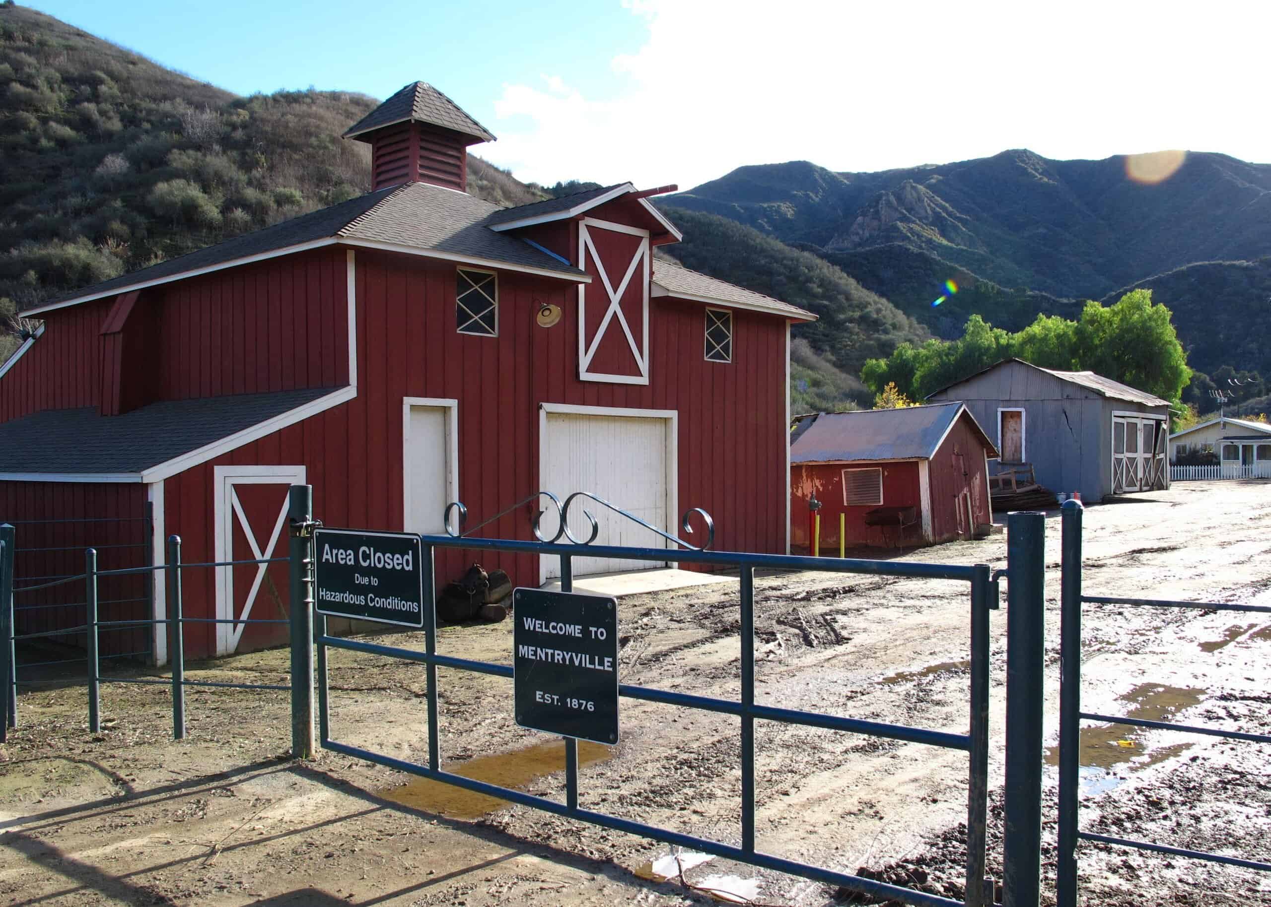 Mentryville, California, Barn and Main Street by PKM