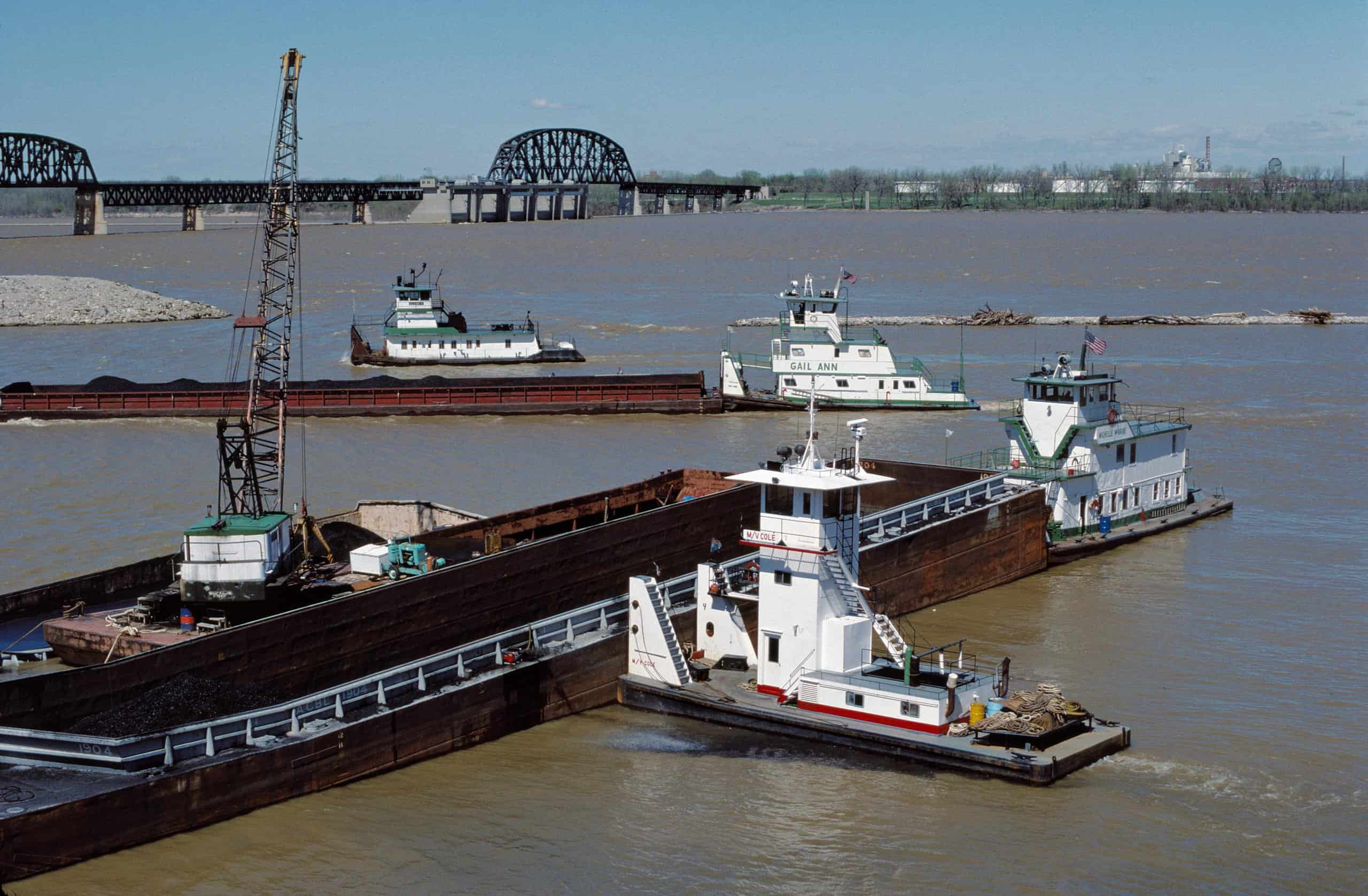 88d059: Four boats working at ... by William Alden