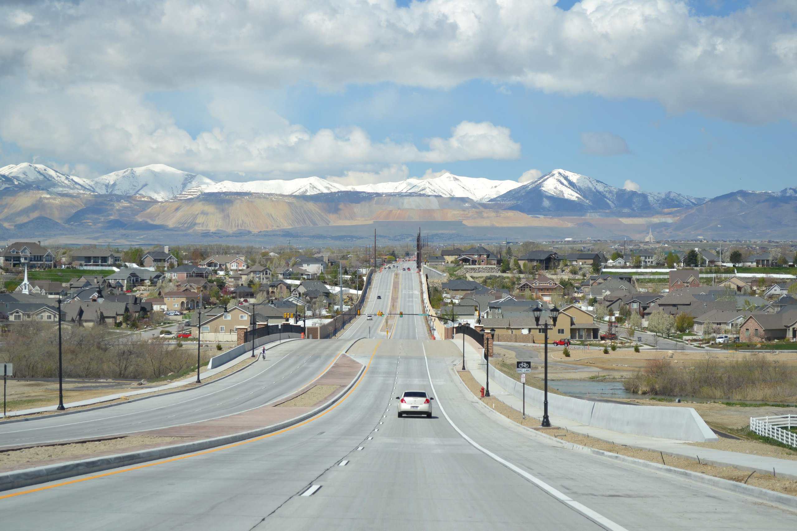 west on 11400 South by Garrett