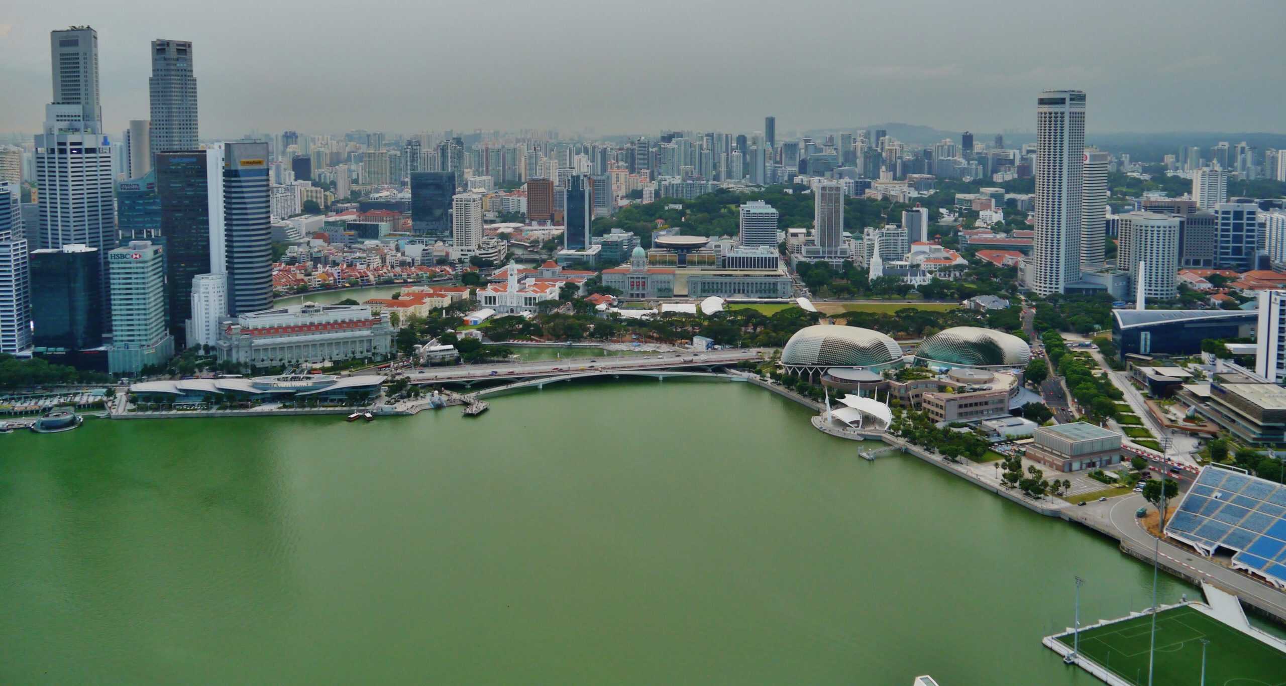 Singapore Singapore viewed from Marina Bay Sands 4 by Zairon