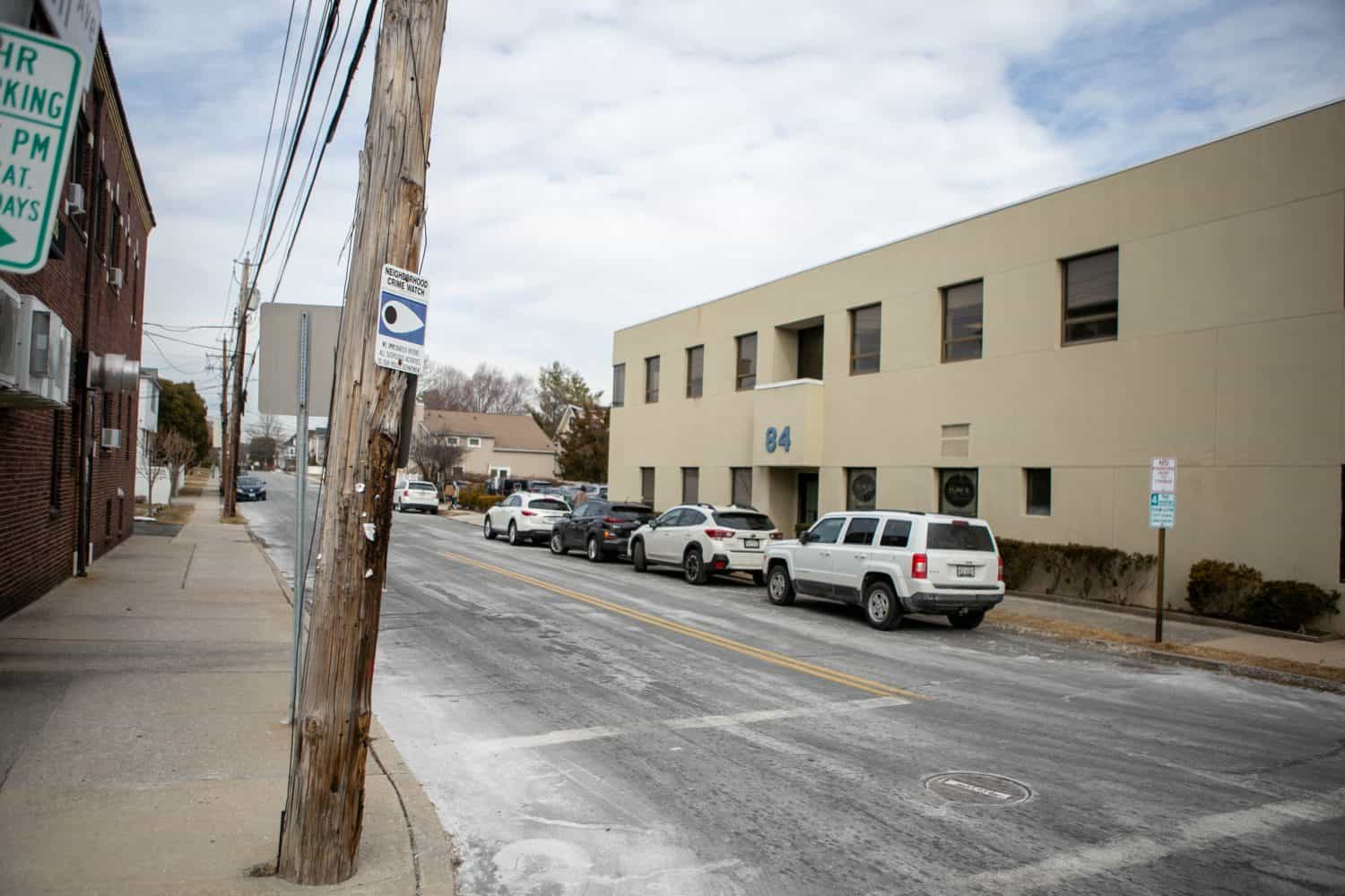 These are photos of a streets in Harrison, New York.