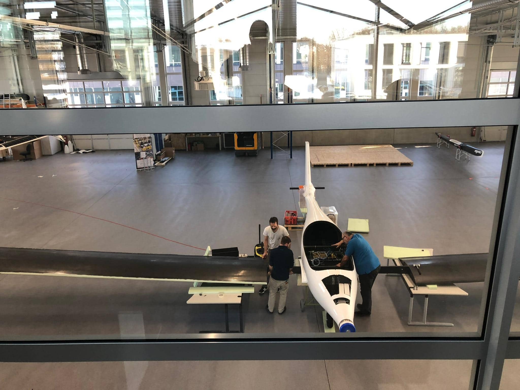 Electric Aircraft Assembly at Industrial MakerSpace by KEACINADO