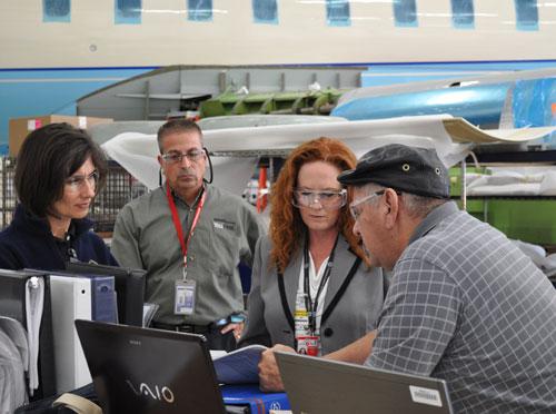 Inspections at Bombardieru2019s Maintenance Facility by NTSBgov