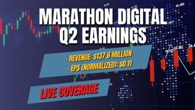 Live Coverage: Will Marathon Digital (MARA) Move Higher After 2Q Earnings?