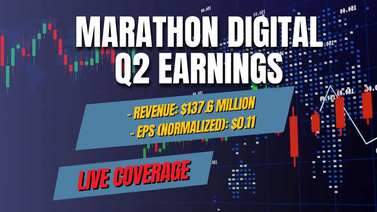 Live Coverage: Will Marathon Digital (MARA) Move Higher After 2Q Earnings?