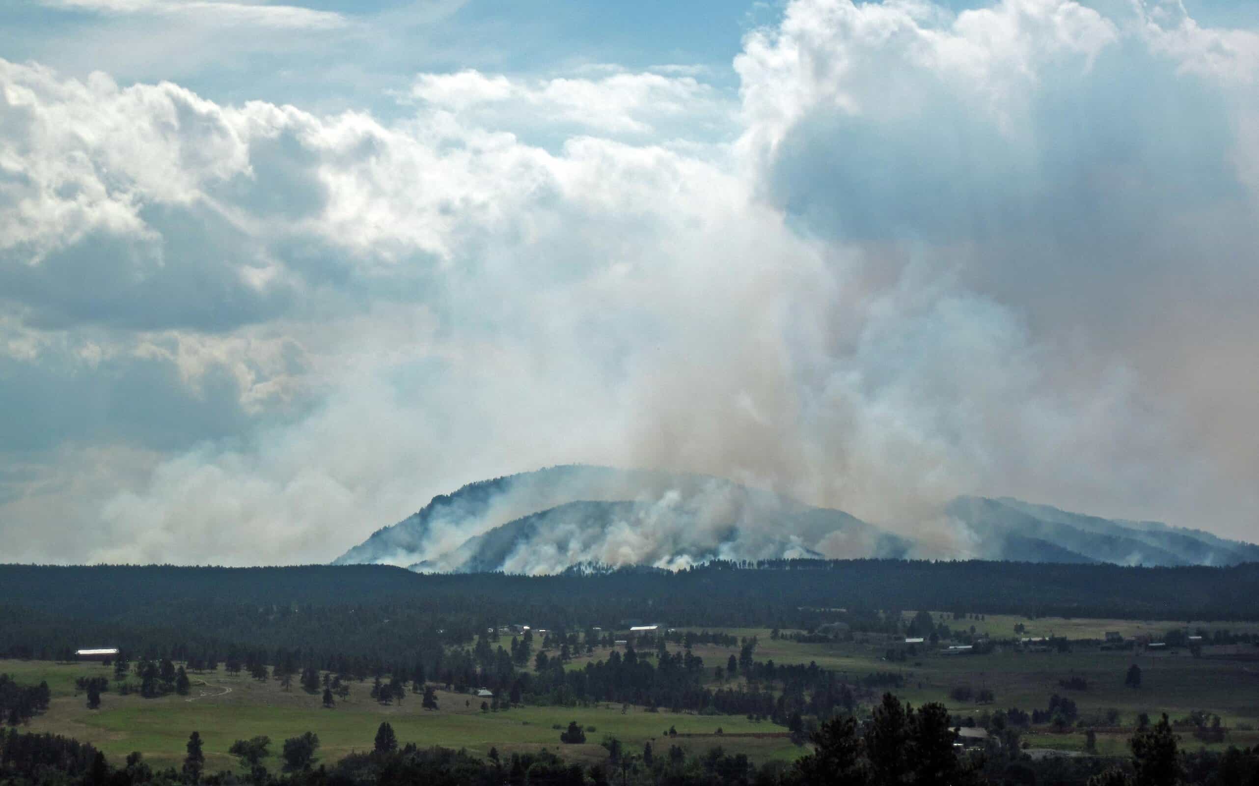 Smoke from the Crow Peak Fire ... by James St. John
