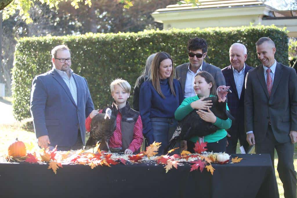 Governor pardons turkeys by uacescomm