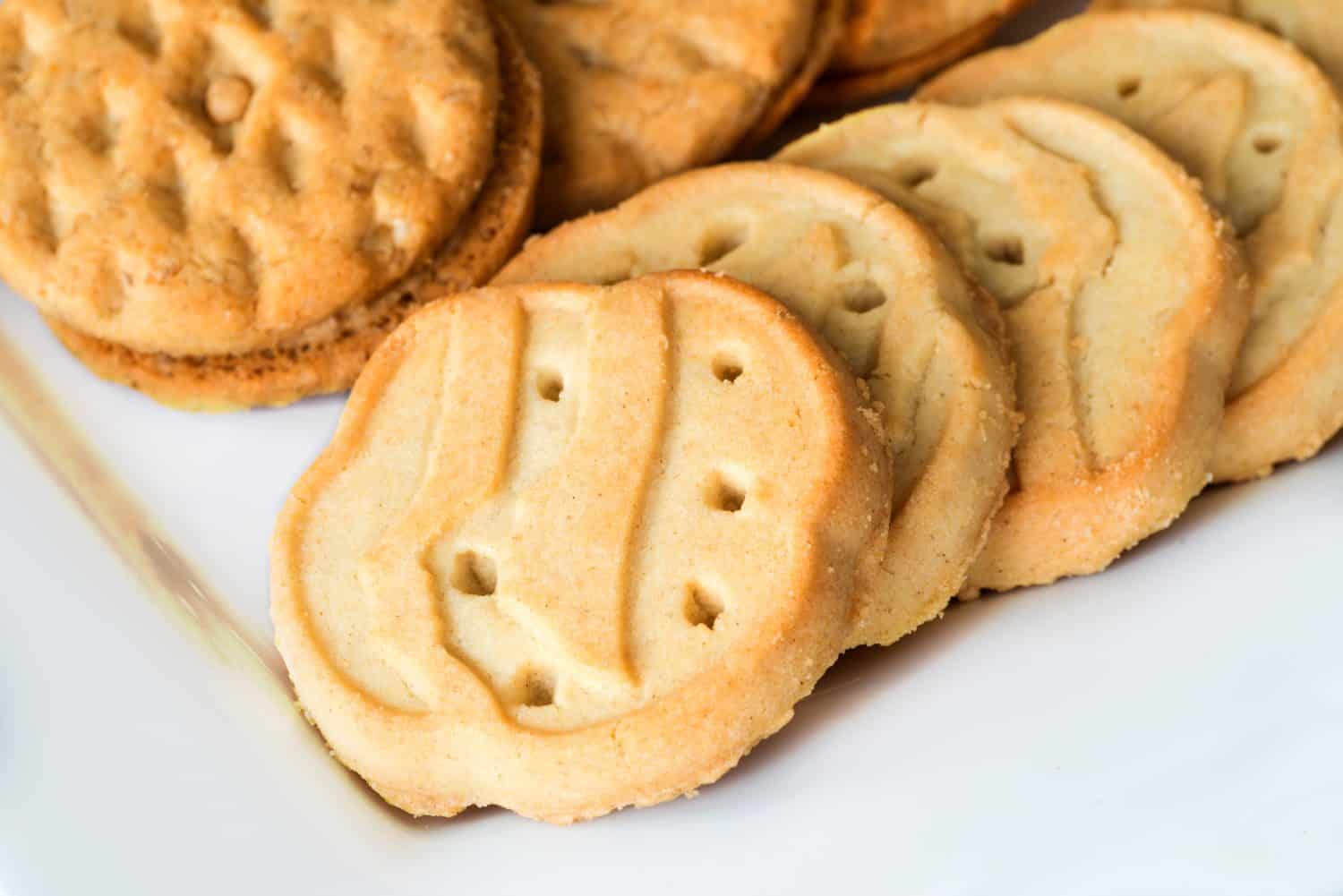 Assortment of Girl Scout cookies on plate