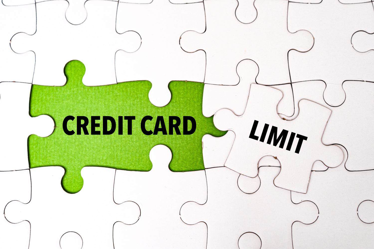 CREDIT CARD LIMIT word alphabet letters on puzzle. Business and finance concept