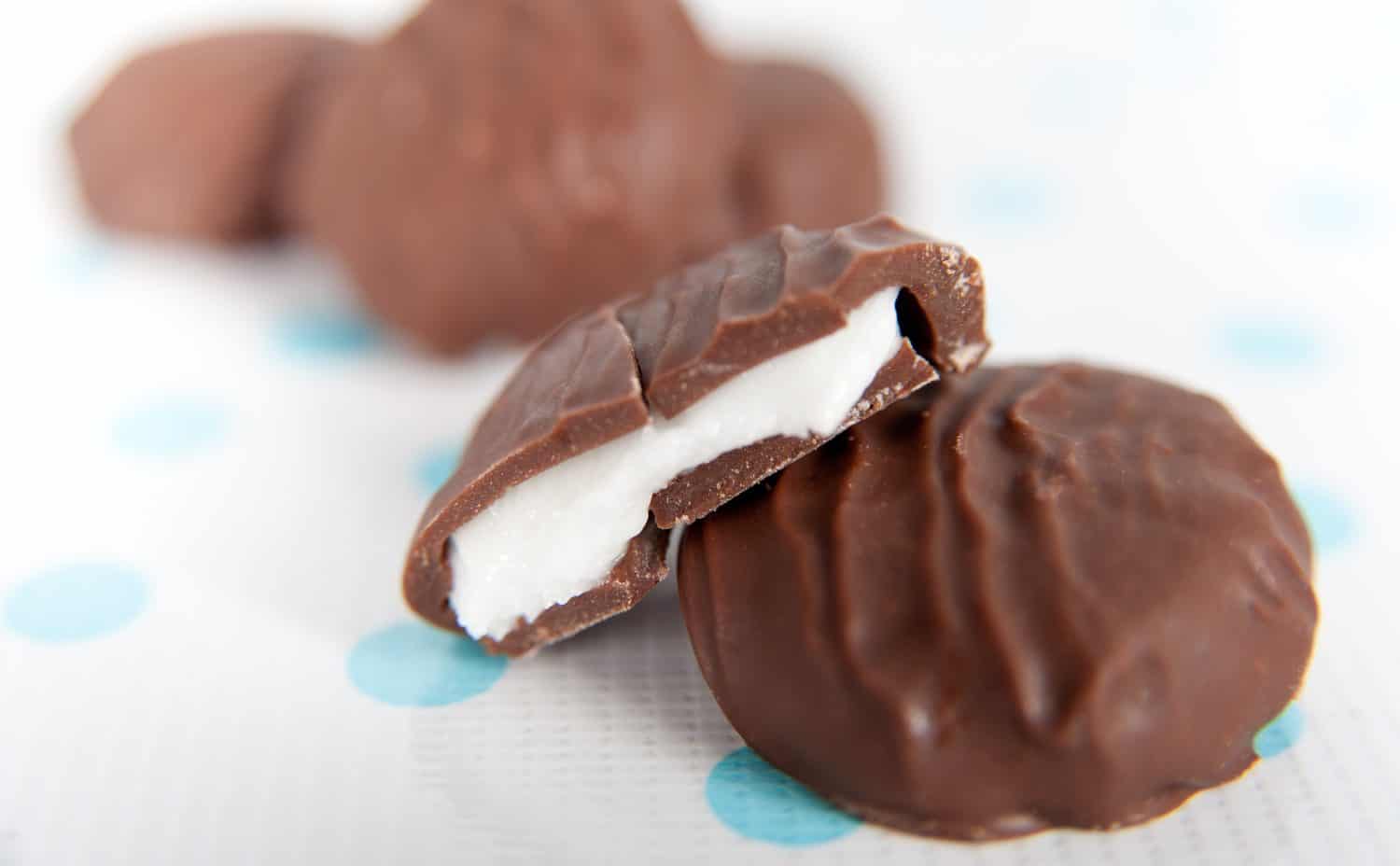 Mint Filled Chocolate Patties