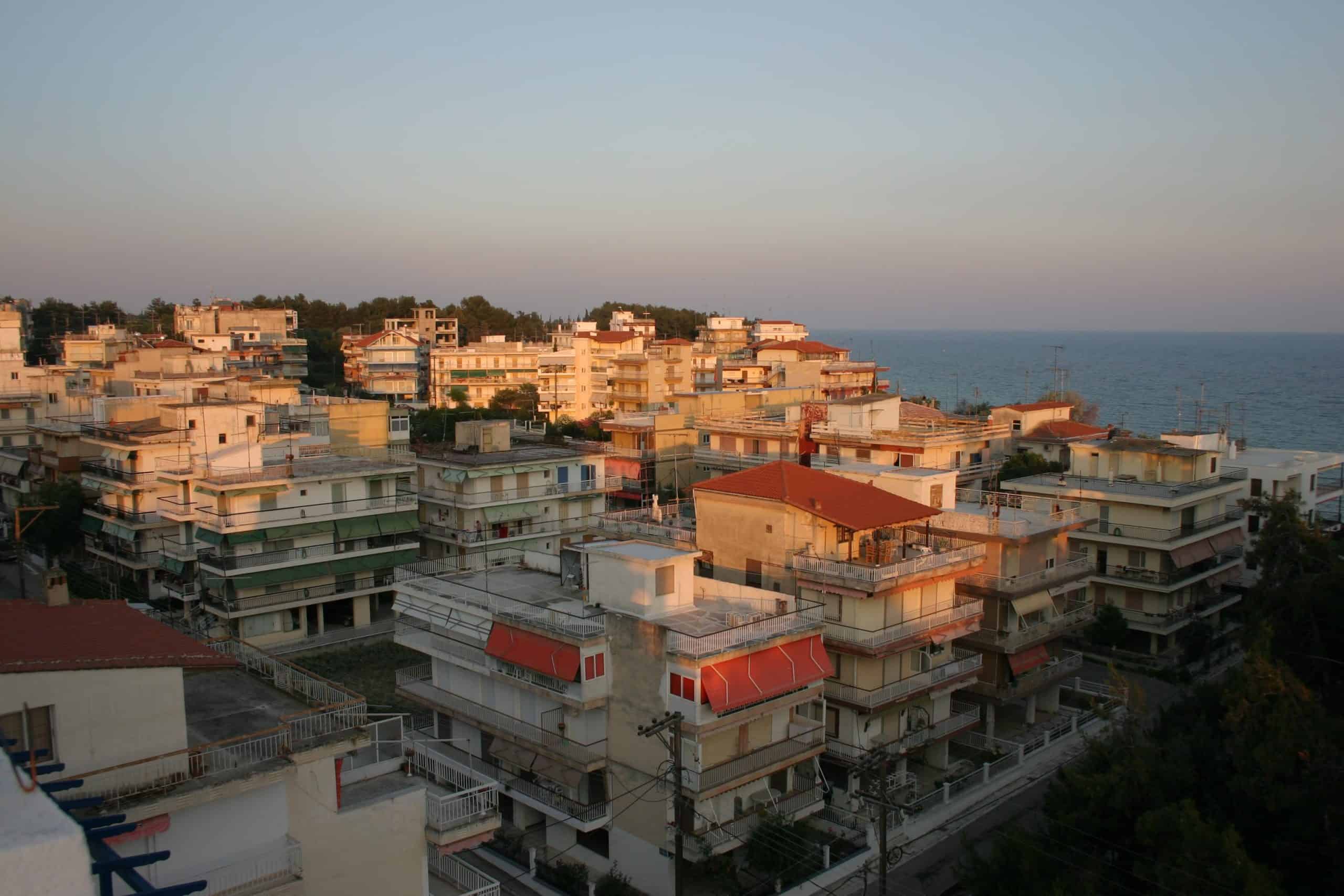 Greece+view | File:Kallikratia, Chalkidiki, Greece - View on city.jpg