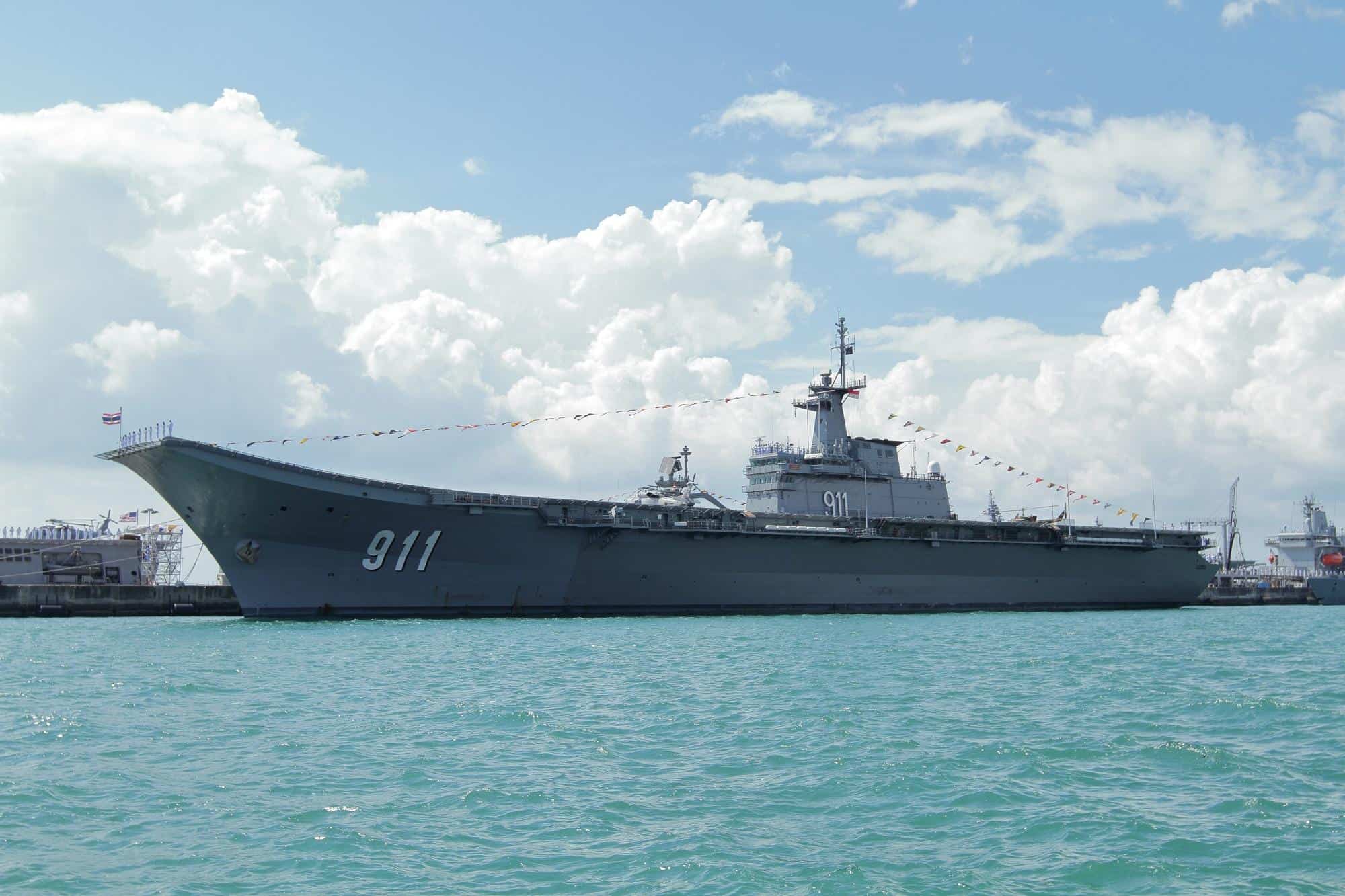 HTMS Chakri Naruebet at Changi Naval Base by Alert5