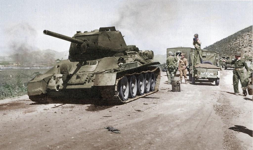 North Korean T-34 tank by Cassowary Colorizations