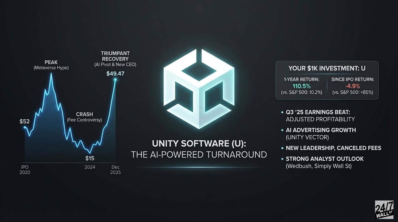 Unity Software Turned $1,000 Into $2,105 in One Year While IPO Investors Stay Underwater