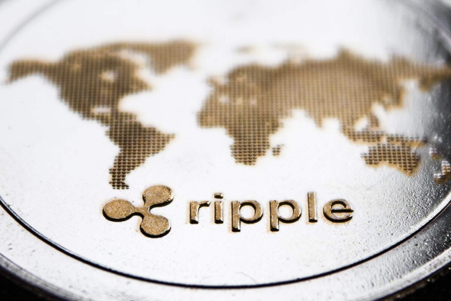 the macro coin cryptocurrency ripple and word map.