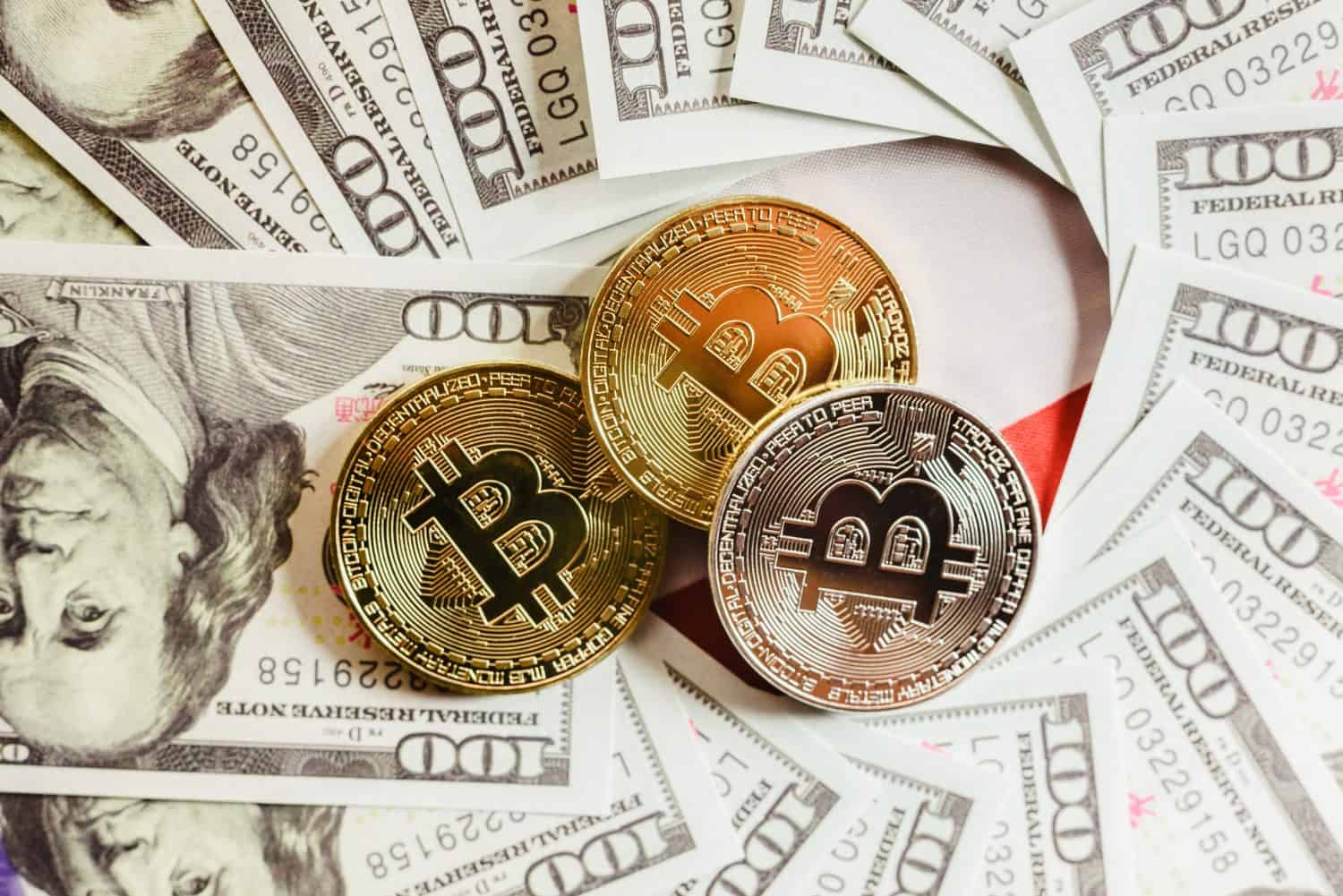 real bitcoins with a value higher than hundreds of dollars in bills.