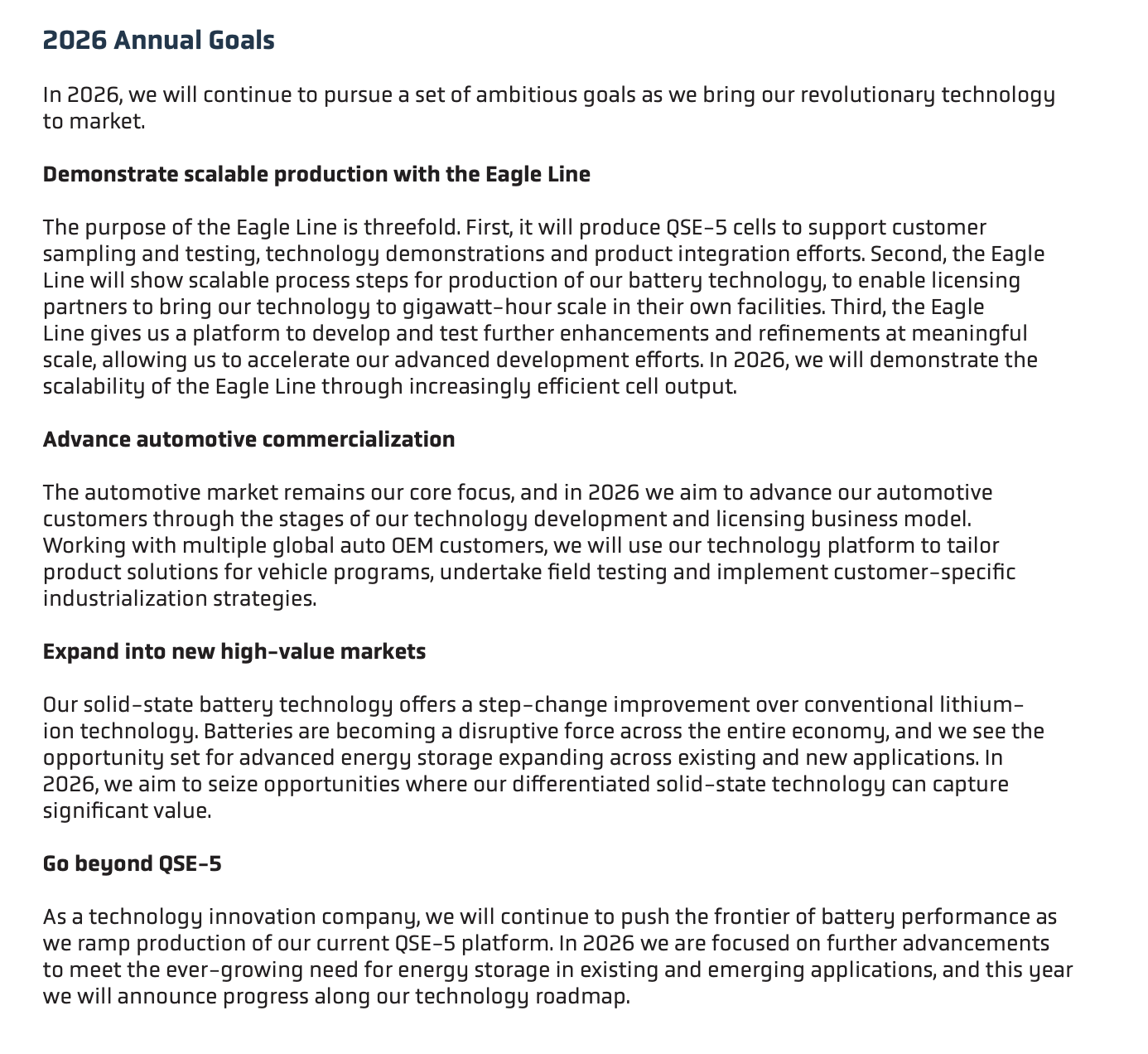 QS Earnings
