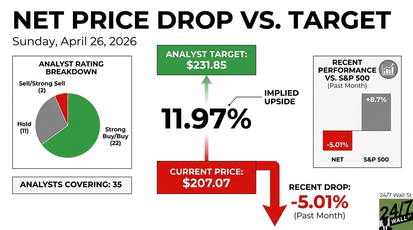 Is Cloudflare Overvalued at 182x Earnings? Analysts Still See 12% Upside