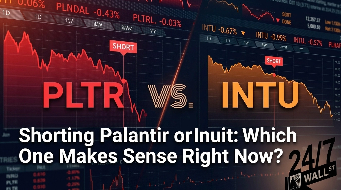 Shorting Palantir or Intuit: Which One Makes Sense Right Now?