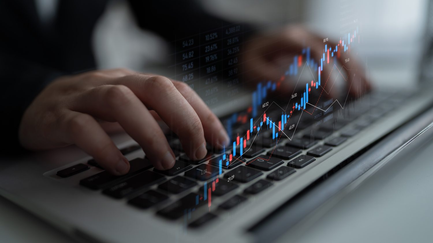 Candlestick chart visualizing financial market trends, investment patterns, price fluctuations, and trading strategy in capital and digital asset markets Latch